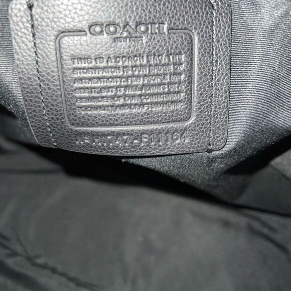 🍀🌷NWT! | Coach Chrls Men's Backpack/School Backpack Black Leather Msrp:$550.00 - Picture 5 of 8